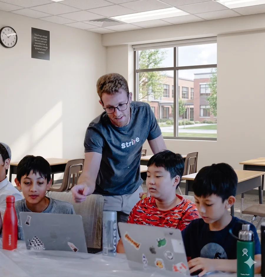 Students in a Strive math class