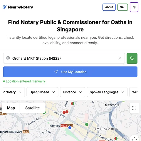 Neil's Nearby Notary project